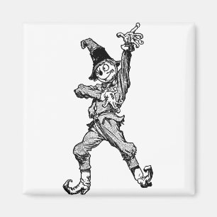Vogelscheuche-Tanzen-Disco-Art Magnet
