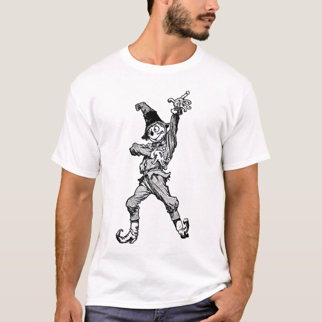 Vogelscheuche-Tanzen-Disco-Art T-Shirt (Vorderseite)