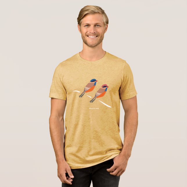 Vogelscheuche Tri-Blend Shirt (Vorderseite voll)