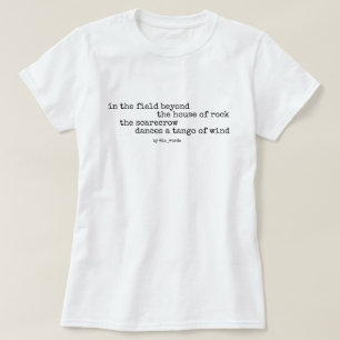 Vogelscheuche und Tangogedicht T-Shirt