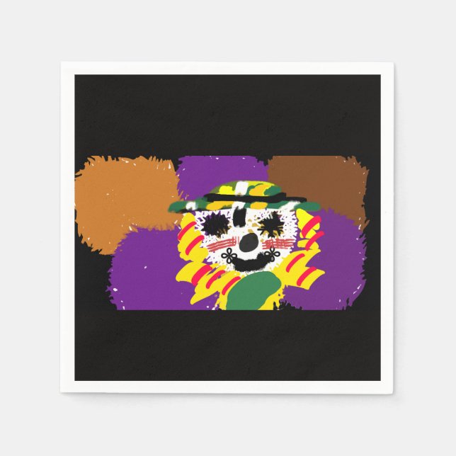 Vogelscheuchen-Patch-Kuscheltier Serviette (Vorderseite)
