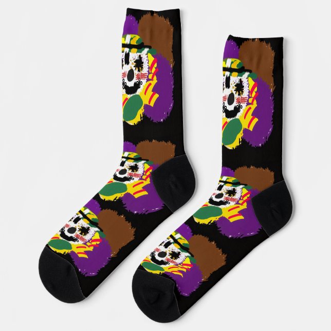 Vogelscheuchen-Patch-Kuscheltier Socken (Linkes Detail)
