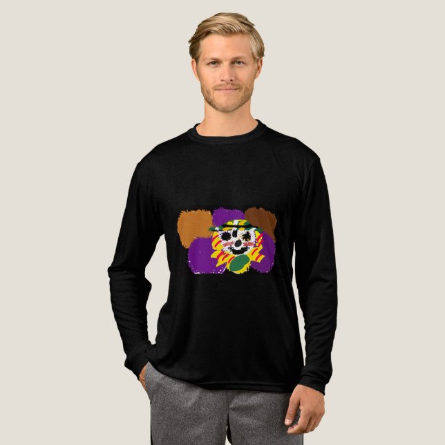 Vogelscheuchen-Patch-Kuscheltier Tri-Blend Shirt (Volle Vorderseite)