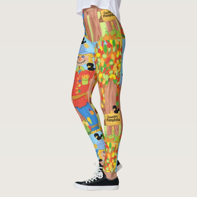 Vogelscheuchezaunszene I Leggings (Links)