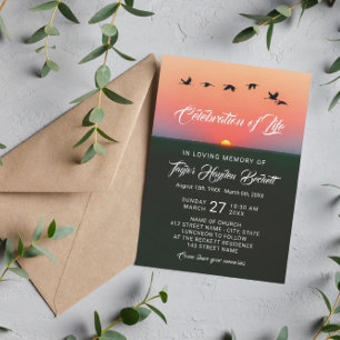 Vogelschloss bei Sonnenaufgang Einladung