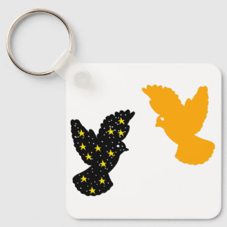 Vogelschlüsselanhänger – Minimalistisches Design m Schlüsselanhänger