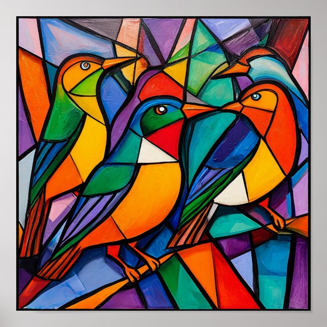 Vogelschmuck Poster (Vorne)