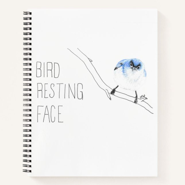 Vogelschutzgitter (Blaugrauer Gnatcatcher) Notizbuch (Vorderseite)