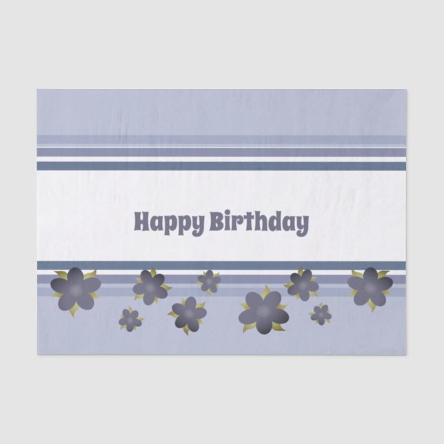 Vogelschutzpapier in der Blues Seidenpapier (Vorderseite)