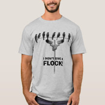 Vogelschwarm - Lustiges Schwarm-Kamera T-Shirt