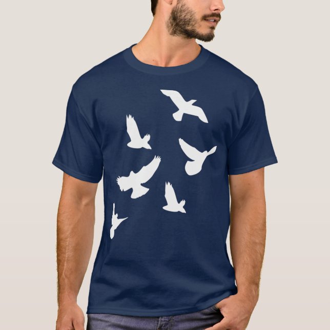Vogelschwarm T-Shirt (Vorderseite)