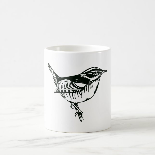 Vogelsilhouette Kaffeetasse (Mittel)