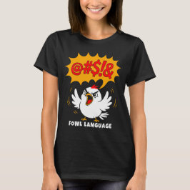 Vogelspräche Zeichentrickvogel T-Shirt
