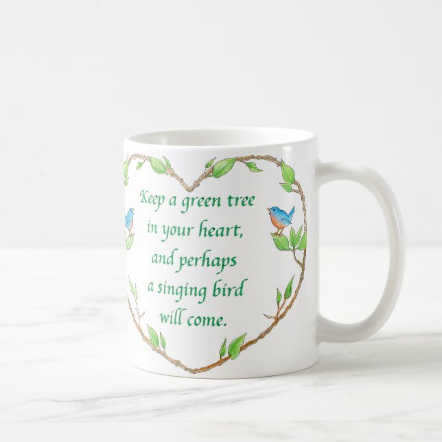 Vogelsprichwort-Tasse Kaffeetasse (Rechts)