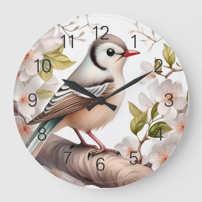 Vogeluhr Große Wanduhr (Vorderseite)