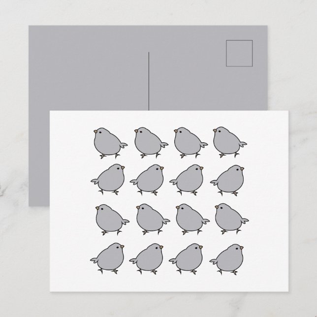 Vogelvögel Postkarte (Vorne/Hinten)