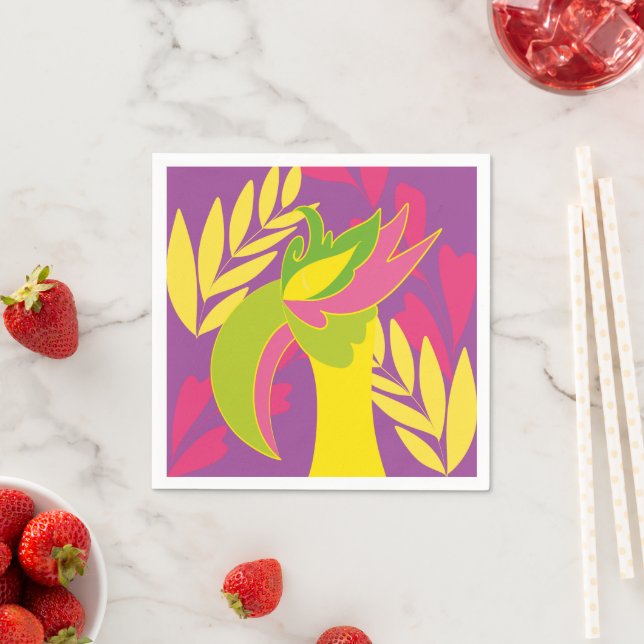 Vogelvogel Serviette (Beispiel)