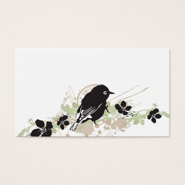 Vogelwelt-Visitenkarte (Vorderseite)