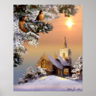 Vogelwelt, Winterheiligtum Poster