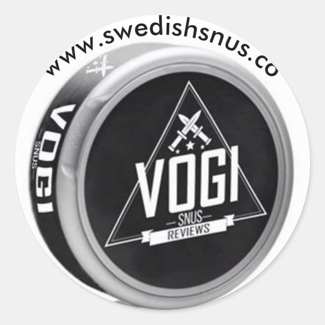 Vogi Snus Sticker (Vorderseite)