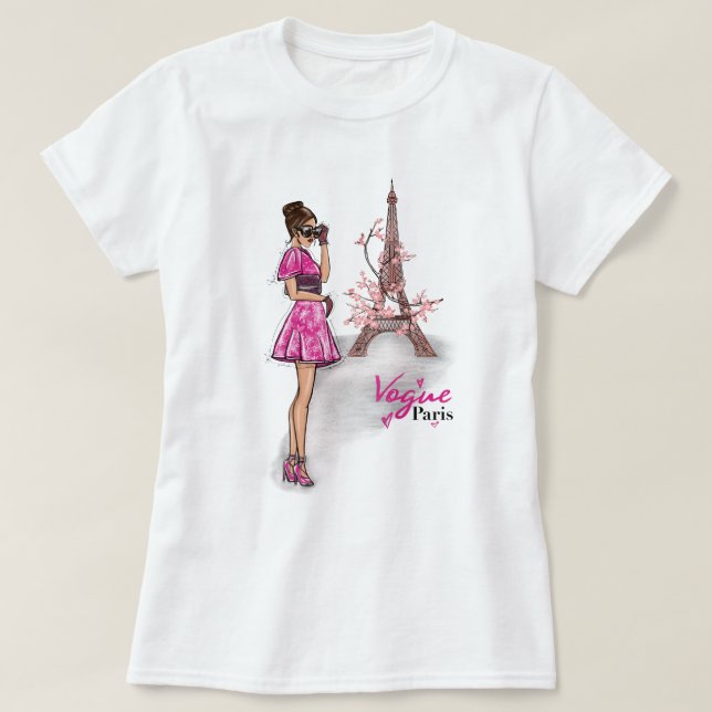 Vogue Paris Style T-Shirt (Design vorne)