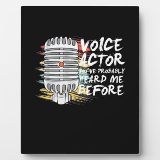 Voice Actor Before Fotoplatte