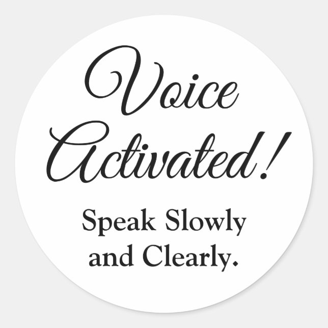 Voice Aktiviert Prank Joke Spaß Stickers (Vorderseite)