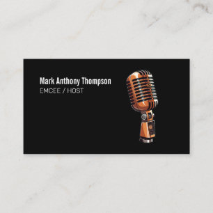 Voice Artist Voiceover Talent Master of Ceremonies Visitenkarte