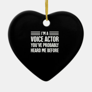 Voice-over-Künstler Voice-Schauspiel Premium-Gesc Keramik Ornament