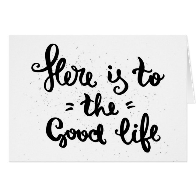 Voici à la bonne vie (Devant horizontal)