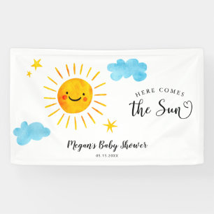 Voici La Bannière Baby shower Soleil