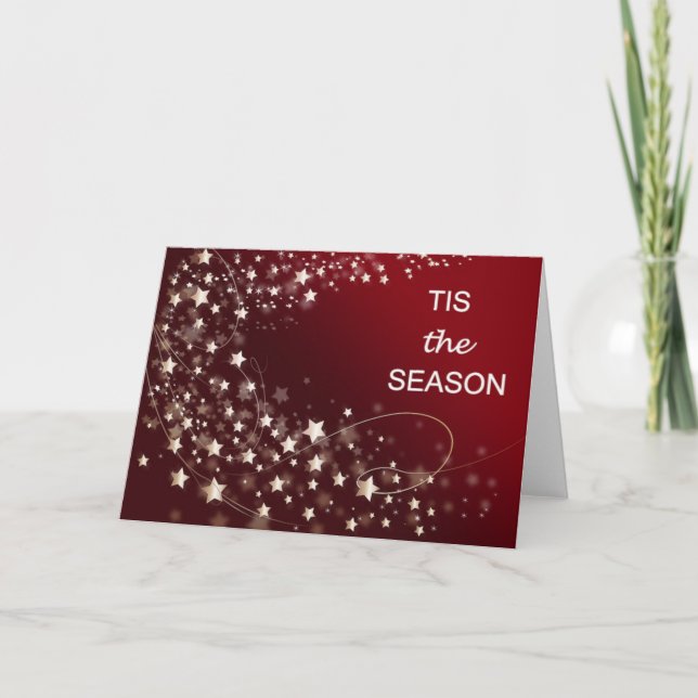 Voici la carte de voeux de saison (Devant)