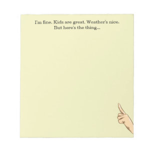 Voici le bloc-notes Thing