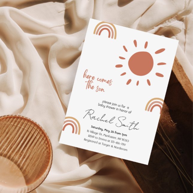 voici le fils baby shower Invitation (Créateur téléchargé)