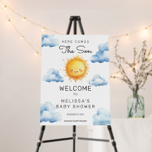 Voici le Son Watercolor Baby Boy Shower