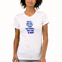 Voici le T-shirt Day Blue Text