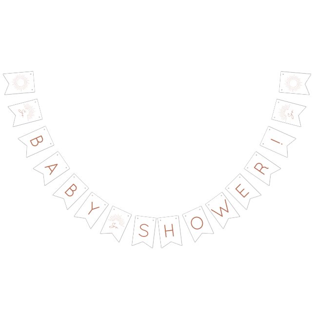Voici Les Drapeaux Du Son Baby shower Bunting (Tout)