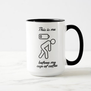 Voici moi avant ma tasse de café