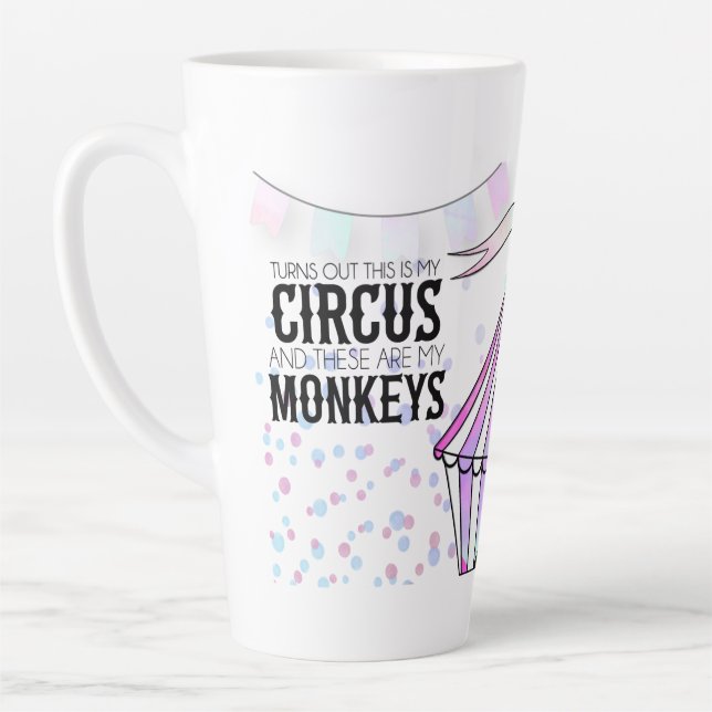 Voici mon cirque Latte Mug (Gauche)