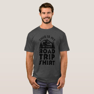 Voici Mon T-Shirt Tee De Voyage Sur Route