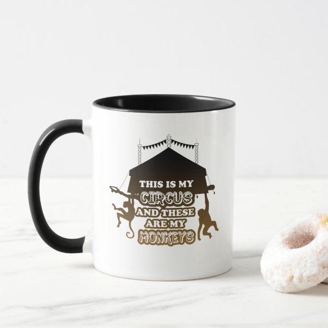 Voici My Circus et voici mes singes Mug (Avec donut)