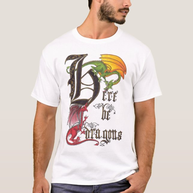 Voici T-shirt de dragons (Devant)