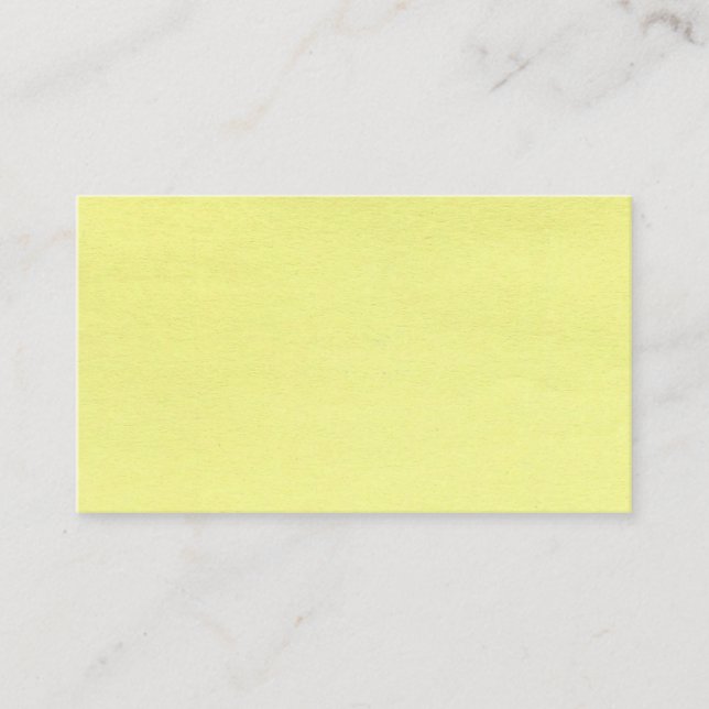 Voici un Carte de visite de conception jaune (Devant)