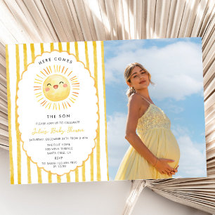 Voici venir le fils Invitation à une baby shower a