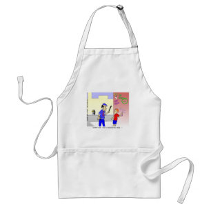Void Graffiti Funny Police Cartoon Geschenke & T-S Schürze