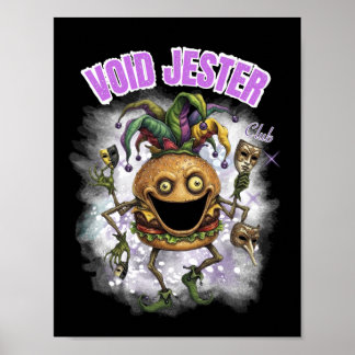 Void Jester Club - Freund Burger dunkel Poster