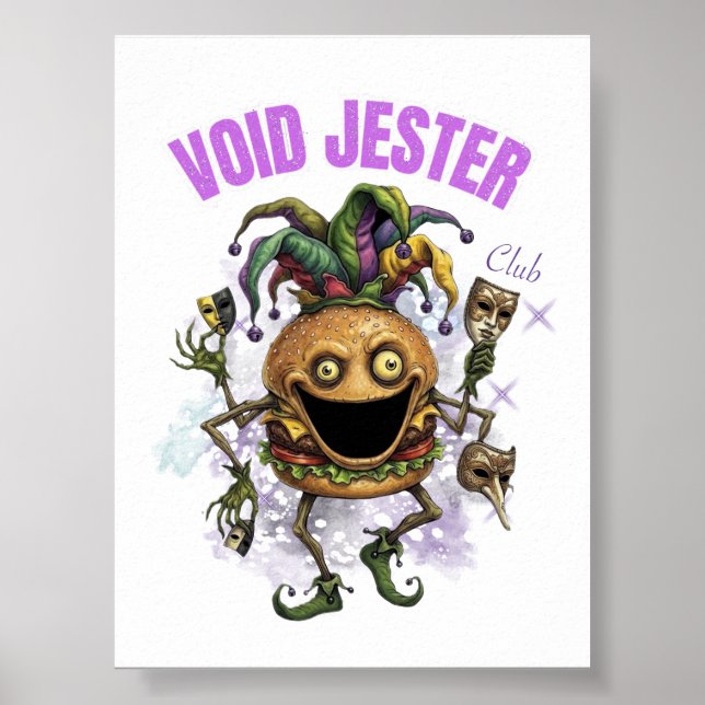 Void Jester Club - Freund Burger Poster (Vorne)