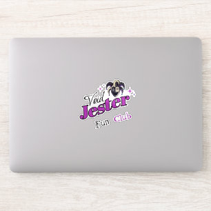 Void Jester Club – Lachender Chaos-Narr Aufkleber