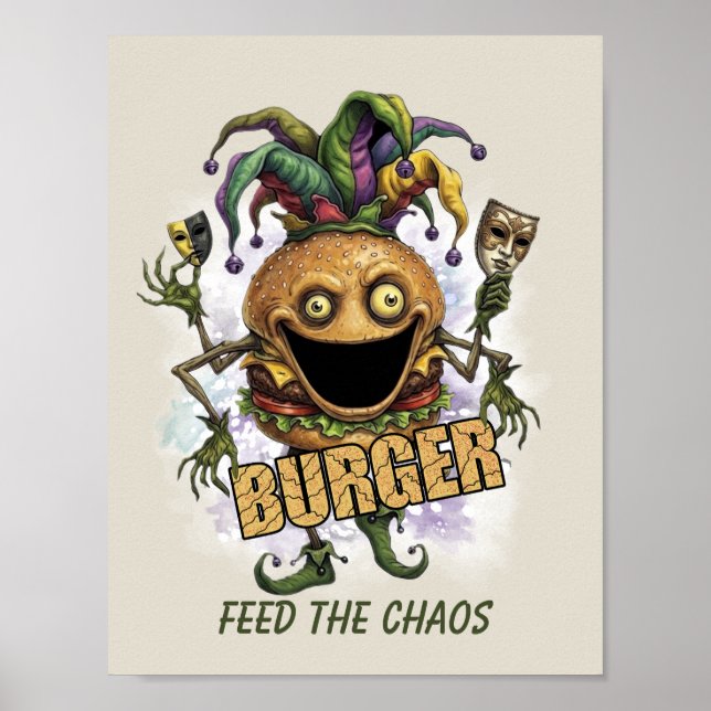 Void Jester Freund Burger Poster (Vorne)