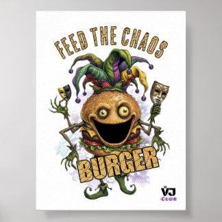 Void Jester Freund Burger weiß Poster